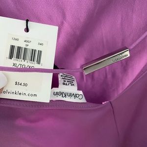 Silk Calvin Klein purple blouse